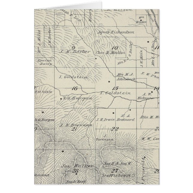 T20S R29E Tulare County Section Map (Vorne)