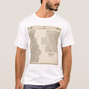 T2124S R3637E Tulare County Abschnitt-Karte T-Shirt