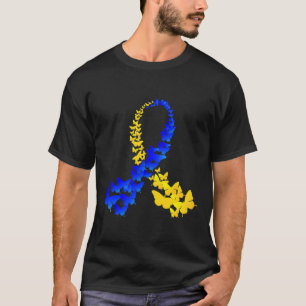 T21 Butterfly World Down Syndrome Day Frauen Kinde T-Shirt