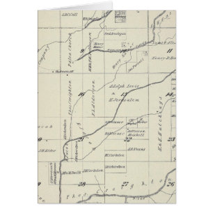 T21S R23E Carte de la section du comté de Tulare
