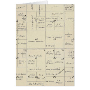 T22S R24E Carte de la section du comté de Tulare