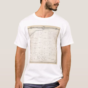 T23S R22E Tulare County Abschnitt-Karte T-Shirt