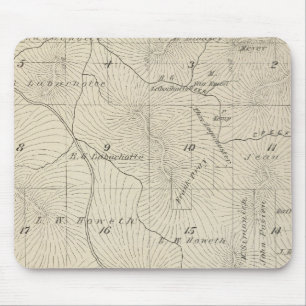 T23S R29E Tulare Landkreis Karte Mousepad