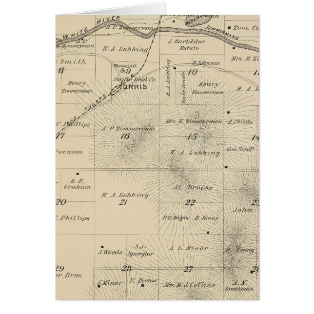 T24S R27E Tulare Comté Plan de section (Devant)
