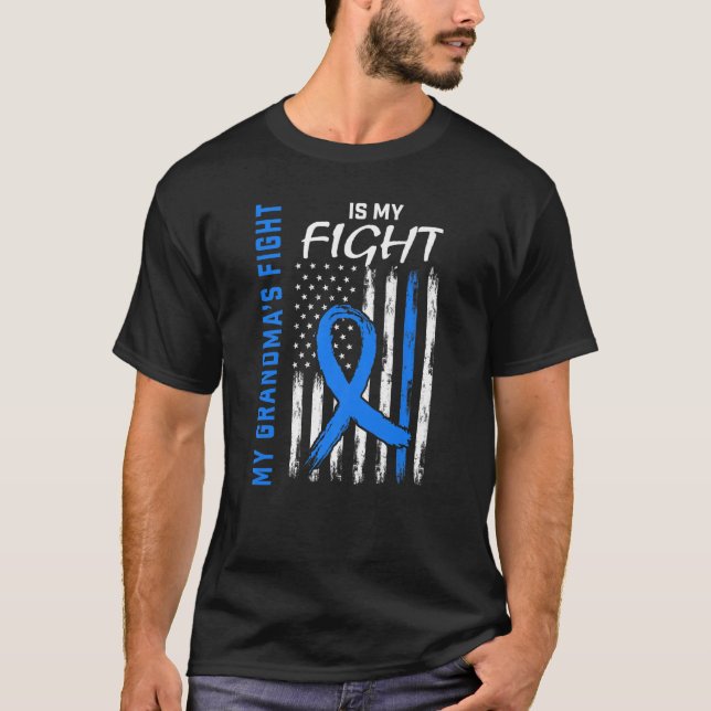 T2 Oma Typ 2 Diabetes Bewusstsein Amerikanischer F T-Shirt (Vorderseite)