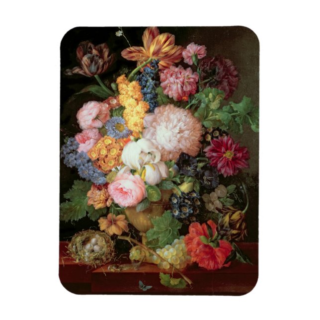 T30763 A Still Life of Blume and Fruit (Panel) Magnet (Vertikal)
