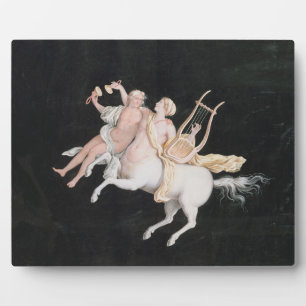 T31466 A Female Centaur and Companion Making Music Fotoplatte