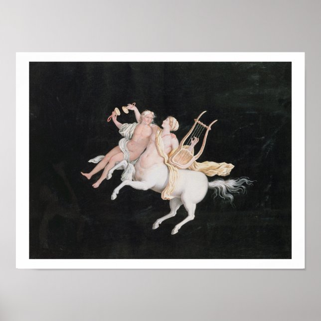 T31466 A Female Centaur and Companion Making Music Poster (Vorne)