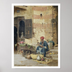 T32410 Der Verkäufer der Blume, 1891 (Panel) Poster
