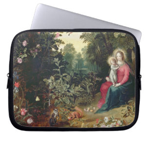T32789 Madonna und das Kind in einer Landschaft Laptopschutzhülle