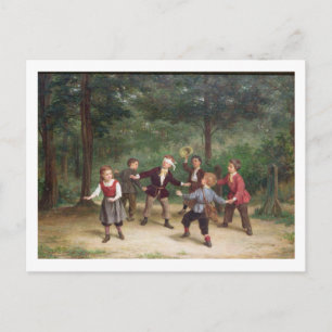 T33268 Blind Man's Buff 91316me; Kinder; spielen Postkarte