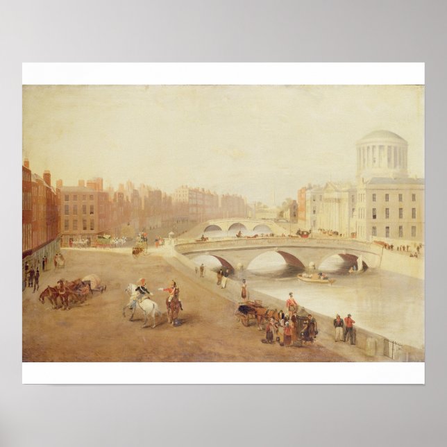 T34018 The River Liffey and the Law Courts, Dublin Poster (Vorne)
