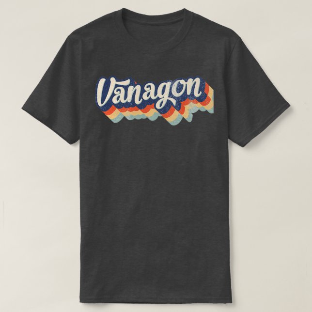 T3 Vanagon Retro 80er Bulli Bus T-Shirt (Design vorne)
