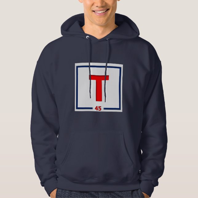 T45 Baumwolle Hoodie (Vorderseite)