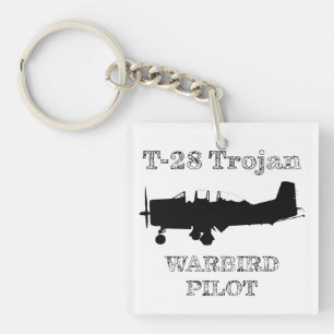 T-28 Trojan-Warbird-Pilot Schlüsselanhänger
