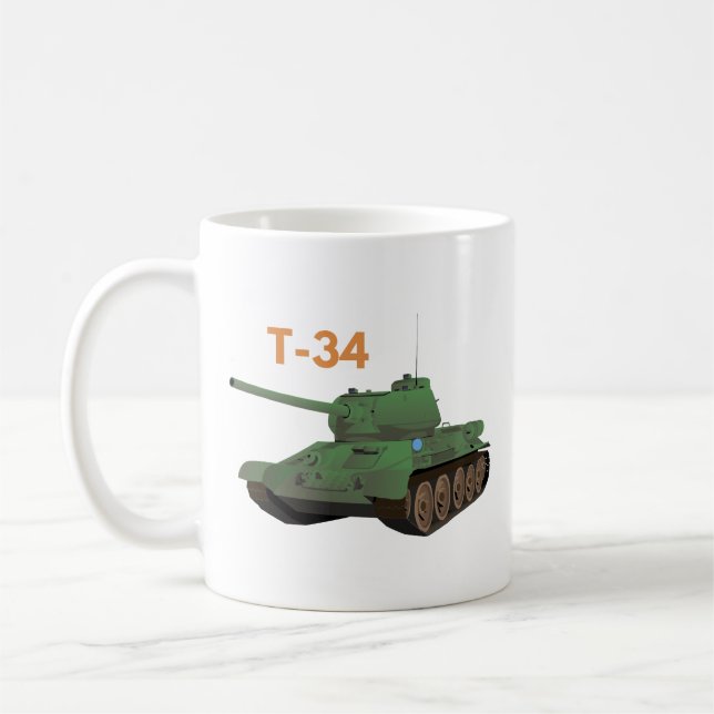 T-34-Tank Kaffeetasse (Links)