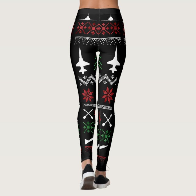 T-38 Weihnachts-Leggings Leggings (Rückseite)