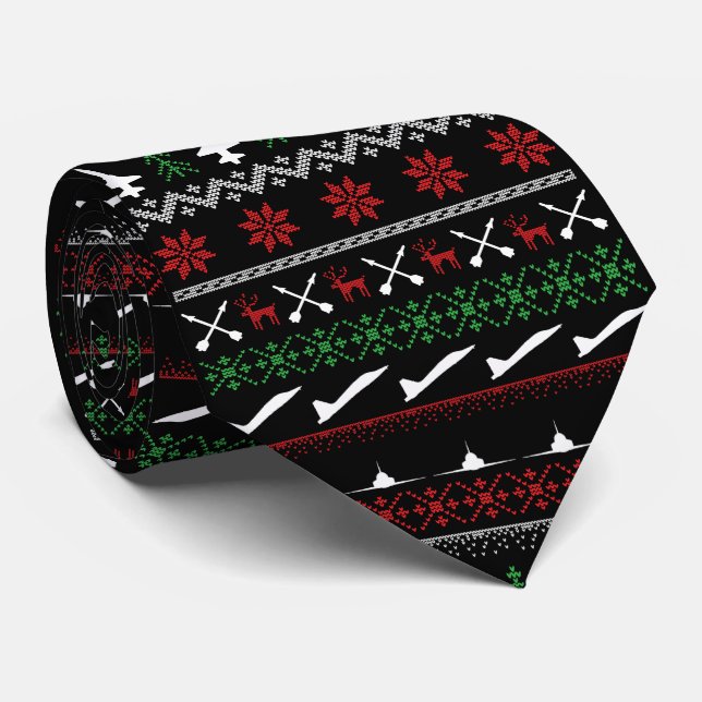 T-38 Weihnachtszeit-Krawatte Krawatte (Gerollt)