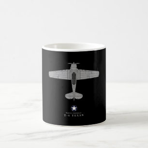 T-6 Texan Tech Zeichnend Flugzeugtrainer des Zweit Kaffeetasse