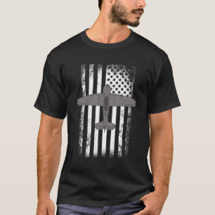 T-6 Texan Wwii American Flag Flugzeug T-Shirt