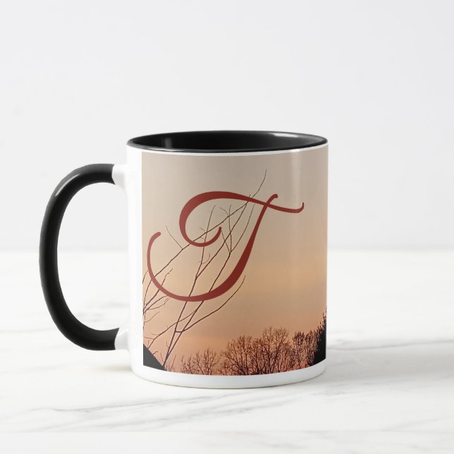 "T" ArborCrosse Initial Mug  Tasse (Links)