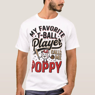 T-Ball Mohn Vintage-Engraving-Shirt-Design_1 T-Shirt