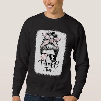 T Ball Tia Vintage Leopard Unordentlicher Dutt Geb Sweatshirt