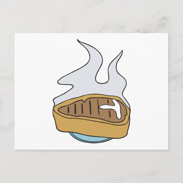 t-bone steak postkarte (Vorderseite)