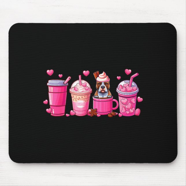 T Bull Inside Cup Coffees Lover Valentine's Day He Mousepad (Vorne)