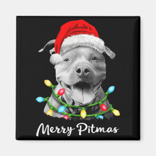 T Bull Santa Weihnachtsbaum Lichter Xmas Frohe Wei Magnet