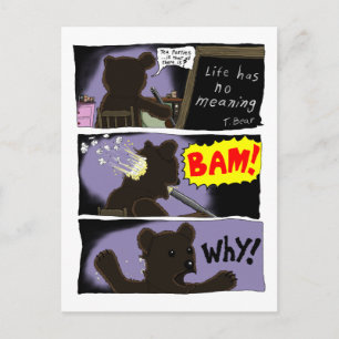 T. Carte postale sur le suicide des ours