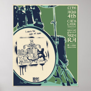 T-cats Konzertplakat - grün Poster