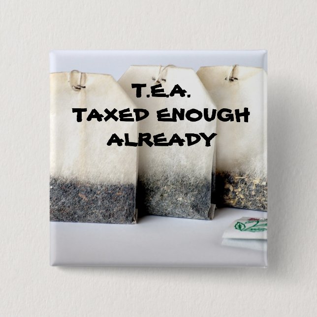 T.E.A. Knopf Button (Vorderseite)