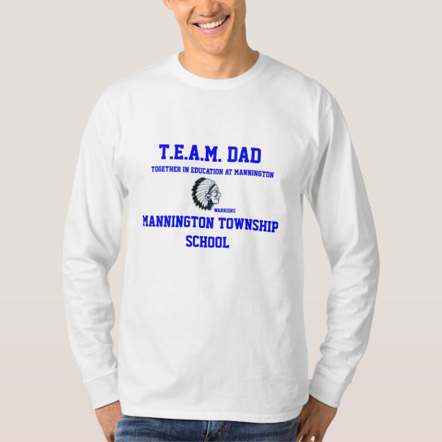 T.E.A.M. T-SHIRT D'ÉCOLE DE BANLIEUE NOIRE DU PAPA (Devant)