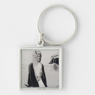 T.E. Lawrence im arabischen Kleid (b/w Foto) Schlüsselanhänger