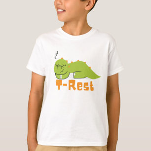 T-Erholung Dinosaurier, komischer T-Rex-Schlaf T-Shirt
