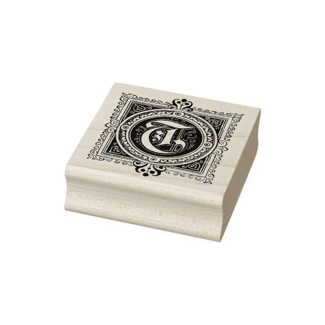 T Erste Buchstaben Gummi Briefmarke Gummistempel (Stempel)