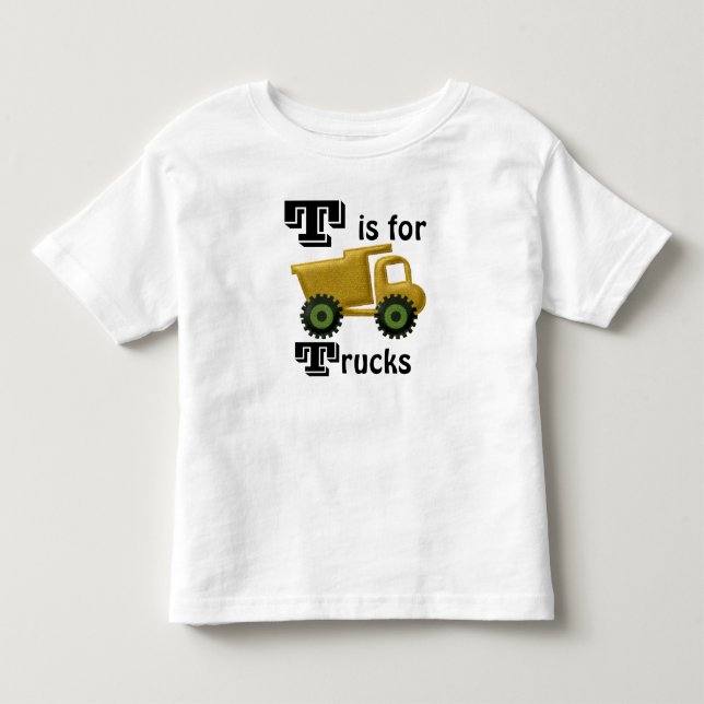 T est pour les camions t-shirt tout-petits (Devant)