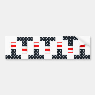 T Flag Autoaufkleber