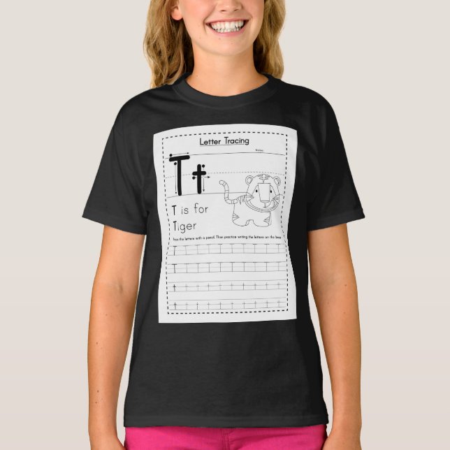 T für Tiger T-Shirt (Vorderseite)