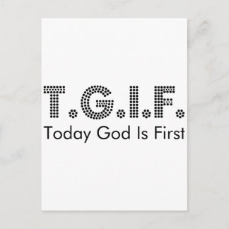 T.G.I.F. POSTKARTE