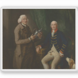 T. Gainsborough - Portrait von William Anne Hollis Aufkleber