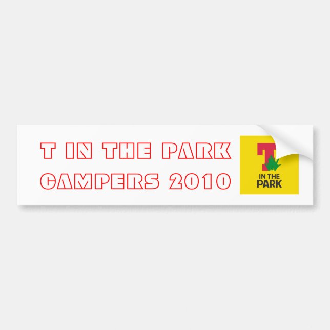 T in den Park-Camper-Autoaufklebern Autoaufkleber (Vorne)