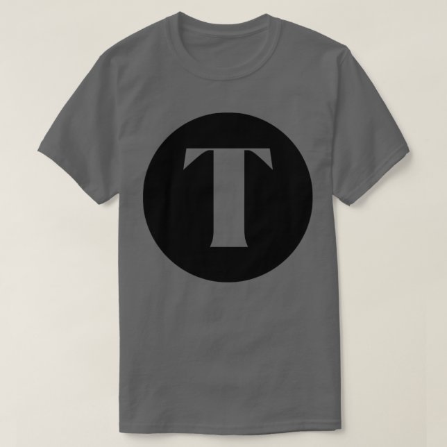 T Initialmonogramm des Buchstaben1 T-Shirt (Design vorne)