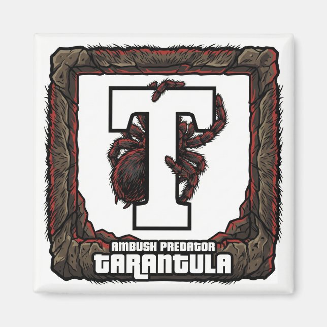 T is for Tarantula – GTA Style ABC Learning Magnet (Vorne)