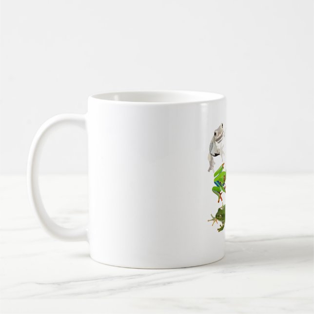 T ist für Baum Frog Kaffeetasse (Links)