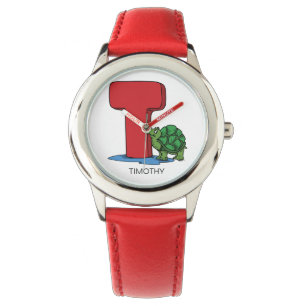 T ist für ___ individuelle Name Kid's Armbanduhr