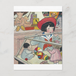 T ist für Spielzeug Postkarte