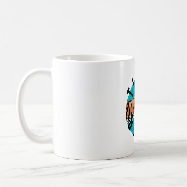 T ist für Tiger Keeper Kaffeetasse (Links)