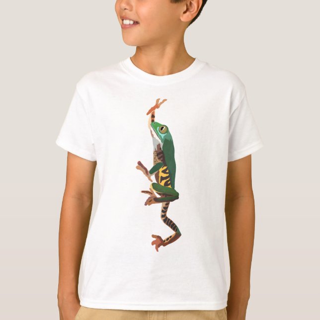 T ist für Tiger Legged Tree Frog T-Shirt (Vorderseite)